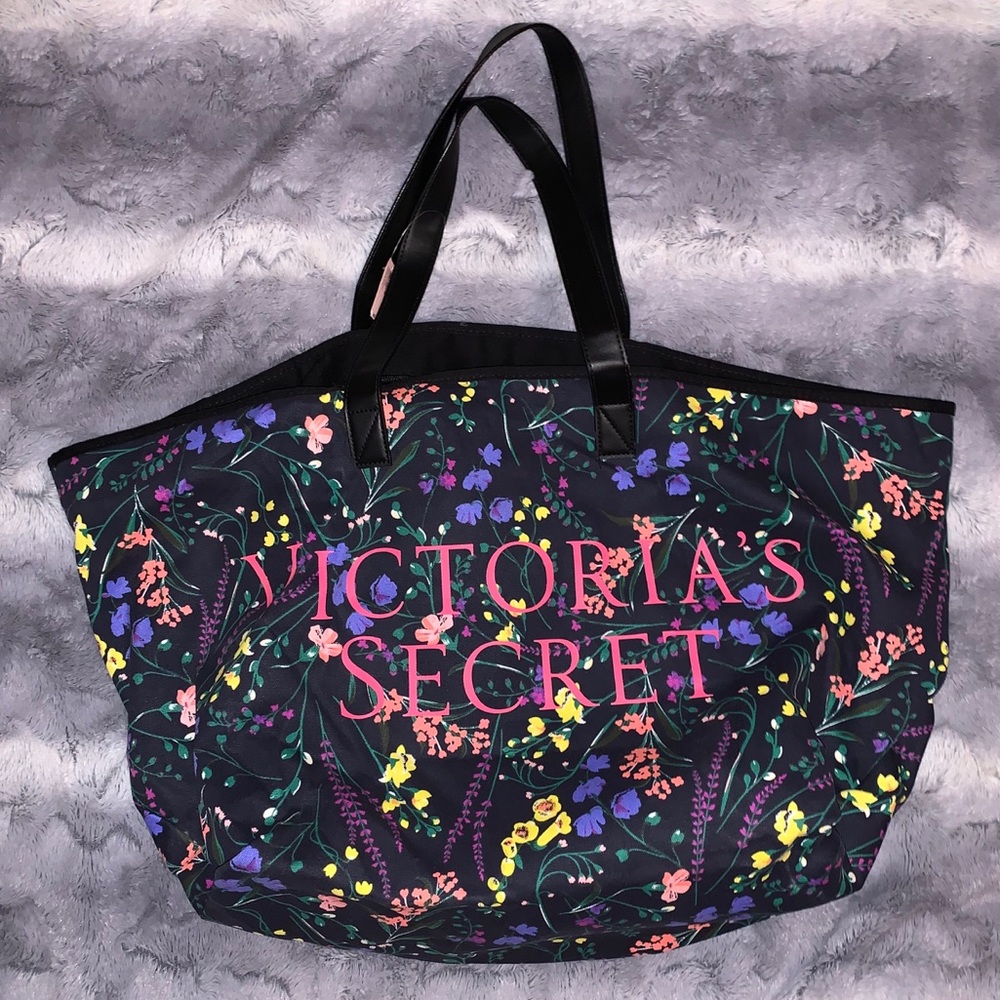 NWT Victoria Secret Multi color Floral Tote